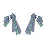 0.52cts Pave Diamond Tsavorite Ear Jacket .925 Silver Jewelry