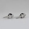 Natural 0.22 Ct Diamond Pave Designer Arrow Stud Earrings 925 Sterling Silver Handmade Jewelry