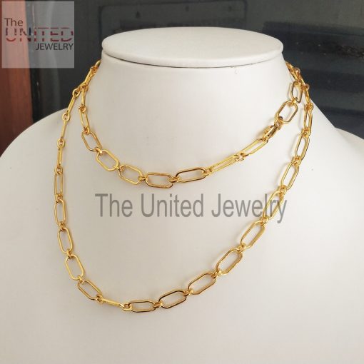 18 inch' Women's Designer Handmade 925 Sterling Silver Link Chain Necklace Fine Jewelry Wholesale