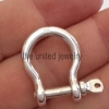 Handmade 925 Sterling Silver Plain Silver Shackle Clasp Lock Jewelry Manufacturer