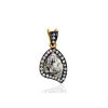 14K Solid Yellow Gold Designer Pendant Diamond Women'S Jewelry Handmade