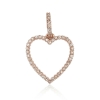 New Arrivals!! 0.41Cts Pave Diamond Pendant 925 Sterling Silver Fashion Jewelry