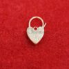 925 Sterling Silver Heart Shape Padlock, Silver Padlock, Silver Padlock Heart Pendant Charm Jewelry