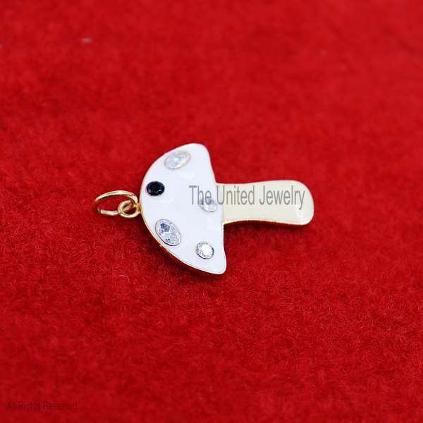 Enamel Handmade Magic Multi Gemstone Mushroom Sterling Silver Pendant Necklace, Enamel Mushroom Pendant - Image 6