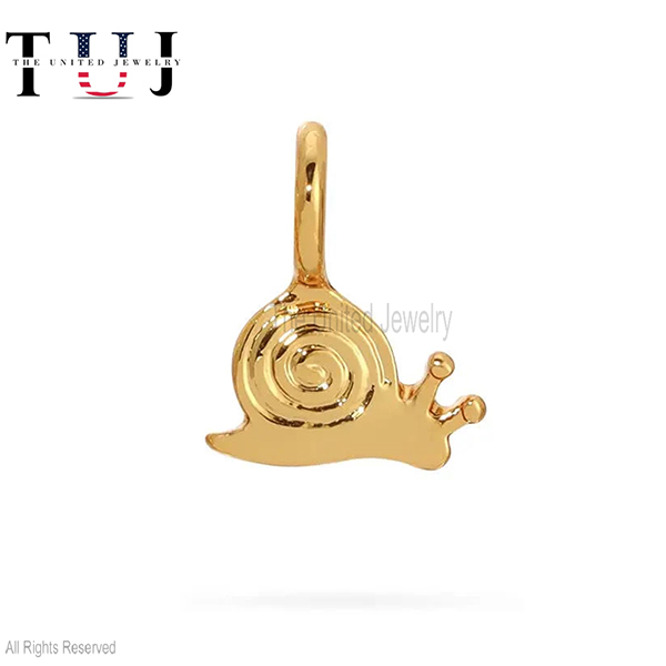 Gold Snail Pendant