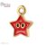 Red Enamel Color Sterling Silver Handmade Star Charm Pendant, Handmade Silver Enamel Star Charm, Silver Bracelet Charm, Star Charm Jewelry