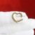 9K Gold Tsavorite Heart Enhancer Charm Holder, Gold Heart Charm Holder, 9K Tsavorite Heart Charm Clip Holder Enhancer, Gold Heart Lock