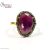 925 Sterling Silver Pave Diamond With Ruby Gemstone Handmade Ring Jewelry For Women’s