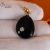 Black Onyx With Pave Diamond Designer Pendant, Silver Gemstone Pendant, Black Onyx Silver Charm, Handmade Gemstone Charm Jewelry