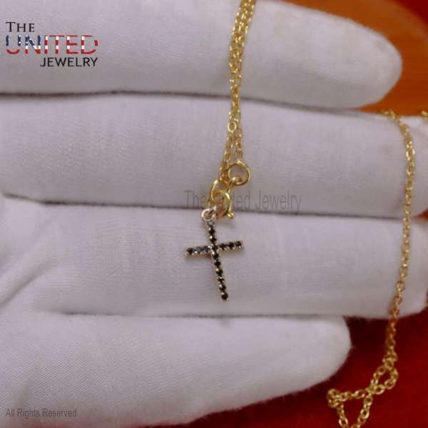 925 Sterling Silver Cross Pendant Charm, Silver Charms Necklace, Tiny Cross Charms, Silver Cross Charms, Silver Charms Pendant