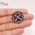 925 Sterling Silver Pave Diamond With Black Onyx Flower Design Handmade Ring Jewelry, Silver Gemstone Engagement Ring Jewelry