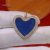 925 Sterling Silver Pave Diamond Enamel Handmade Heart Charm Pendant, Silver Heart Charm, Enamel Heart Charm, Handmade Silver Enamel Heart