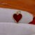 Red Enamel Handmade Heart Pendant Sterling Silver Jewelry, Designer Enamel Heart Pendant, Enamel Heart Pendant Jewelry For Women’s