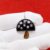 9K Gold Black Onyx Mushroom Pendant, Handmade Magic Multisapphire Mushroom Pendant, Mushroom 9k Tigress Pendant Necklace, Mushroom Pendant