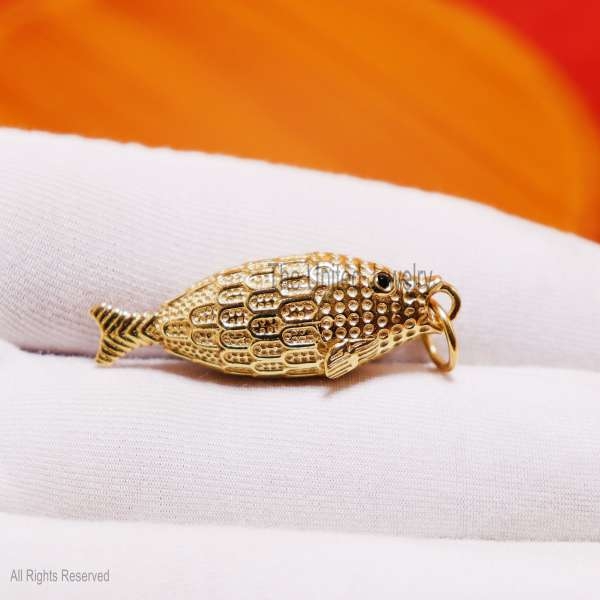 925 Sterling Silver Fish Charm Pendant Jewelry, Fish Pendant, Silver Fish Charm, Handmade Fish Charm Jewelry
