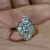925 Sterling Silver Handmade Pave Diamond With White Baguette Designer Ring Jewelry For Women’s
