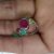 925 Sterling Silver Handmade Ruby With Multi Sapphire Designer Ring Jewelry For Women’s