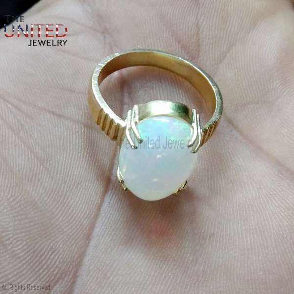925 Sterling Silver Handmade Opal Ring Jewelry For Women’s