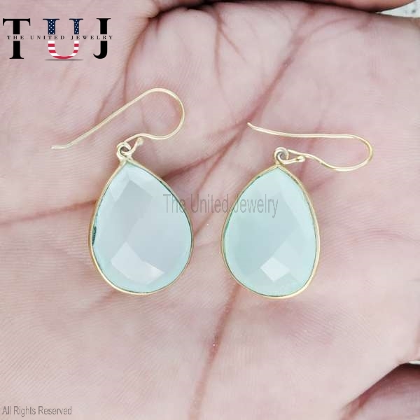 925 Sterling Silver White Moonstone Handmade Designer Dangles Earrings For Women
