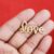 Gold Plated 925 Sterling Silver Love Charm Pendant Jewelry, Diamond Love Charm Jewelry, Handmade Diamond Silver Love Charm Pendant Jewelry