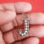 925 Sterling Silver Natural Pave Diamond Handmade J Shape Pearl Monogram Pendant Jewelry, Personalized Silver Monogram Jewelry