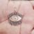 925 Sterling Silver Evil Eye Diamond Charm Pendant, Silver Evil Eye Charm Pendant, Handmade Silver Evil Eye Charms Necklace Jewelry