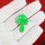 Green Enamel Handmade Magic Mushroom Sterling Silver Pendant Necklace, Designer Mushroom Pendant Jewelry