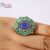 925 Sterling Silver Tanzanite Ring Jewelry, Diamond Finger Ring, Tanzanite silver Ring, Emerald Ring, Women’s Ring