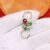 Emerald With Ruby Designer Handmade Padlock Women’s Sterling Silver Jewelry Wholesale, Bracelet and Necklace Connector Jewelry