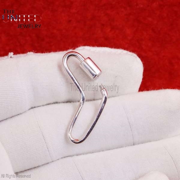 14k Gold Carabiner Lock, 14K Gold Boomerang Carabiner Lock, Carabiner Lock Gold, Carabiner, Gold Carabiner Lock, 14K Gold Carabiner Jewelry