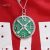 Compass Malachite Diamond Sterling Silver Charm Pendant, Handmade 925 Sterling Silver Compass Charm Pendant Jewelry