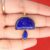 Lapis Lazuli Gemstone Handmade Magic Mushroom Sterling Silver Pendant Necklace, Mushroom Pendant, Mushroom Jewelry