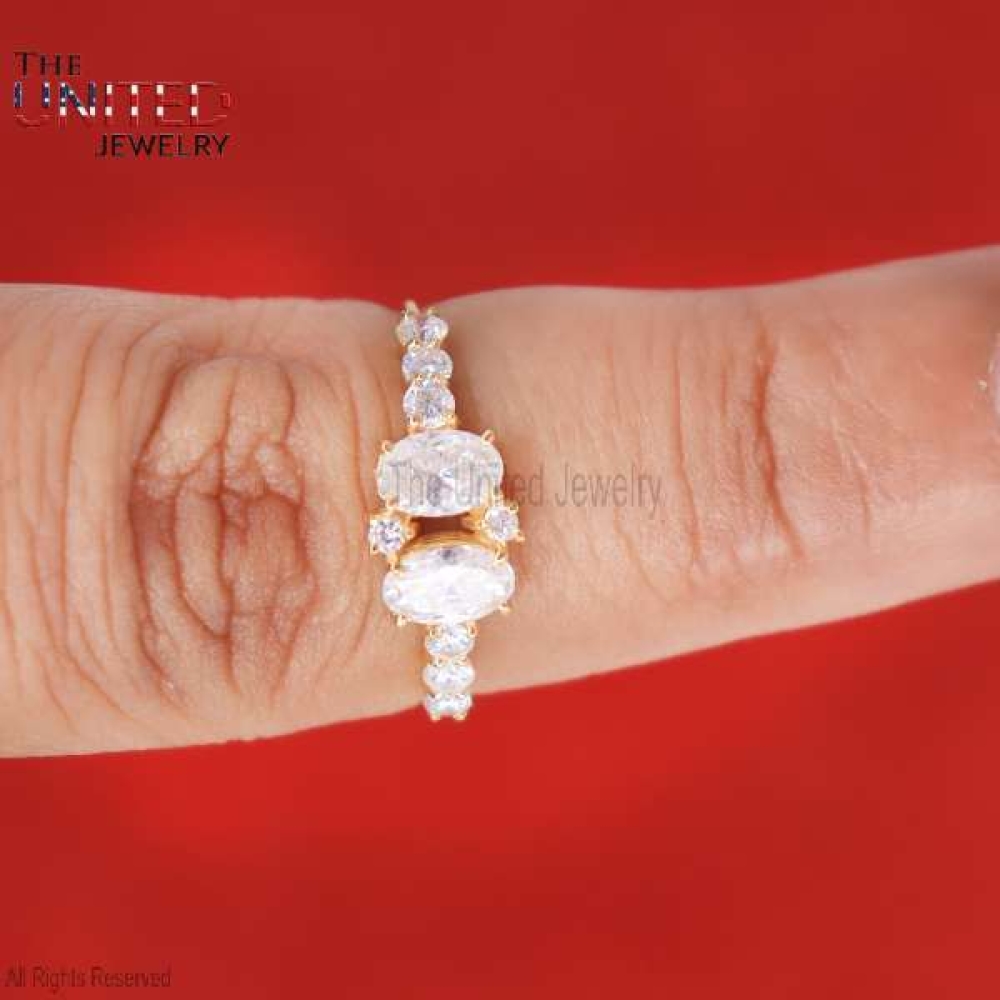925 Sterling Silver Pave Diamond Handmade Ring Jewelry For Women’s