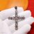 Sterling Silver Pave Diamond Polki Designer Cross Pendant Jewelry, Silver Designer Pendant, Diamond Designer Pendant, Handmade Diamond Pendant