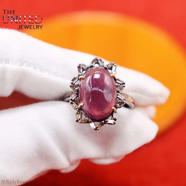 925 Sterling Silver Ruby Ring Jewelry, Silver Finger Ring, Engagement Silver Ring, Silver Ruby Ring, Women’s Ruby Ring