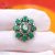 925 Sterling Silver Emerald Ring Jewelry, Diamond Finger Ring, Silver Ring, Emerald Ring, Women’s Ring
