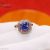 925 Sterling Silver Tanzanite Ring Jewelry, Diamond Finger Ring, Tanzanite silver Ring, Women’s Tanzanite Ring