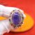 925 Sterling Silver Tanzanite Ring Jewelry, Diamond Finger Ring, Tanzanite silver Ring, Silver Multisapphire Ring, Women’s Ring