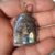 925 Sterling Silver Labradorite Buddha Face Charm, Handmade Sterling Silver Labradorite Buddha Face Diamond Charm Pendant Jewelry