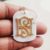 Natural Pearl Gemstone Custom HS Initial Alphabet Sterling Silver Monogram Pendant, Silver Monogram Pendant, Silver HS Monogram