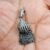 925 Sterling Silver Tassel Charm, Pave Diamond Tassel Pendant, Handmade Sterling Silver Pave Diamond Tassel Charm Pendant Jewelry For Women