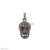 Skull Face Pave Diamond 925 Sterling Silver Pendant Vintage Jewelry, Diamond with Ruby Skull Charm, Silver Diamond Skull Pendant Jewelry