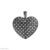 Silver Diamond Heart Charm Pendant, Diamond Heart Charm, Silver Diamond Heart Pendant, handmade Silver Diamond Diamond Heart Charm Pendant Jewelry