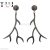 925 Sterling Silver Pave Diamond Handmade Designer Dangles Earrings For Women