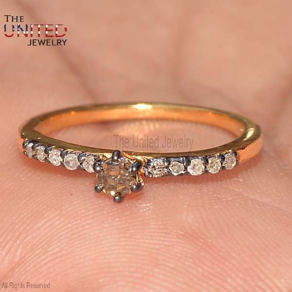 Pave Diamond 925 Sterling Silver Handmade Ring Jewelry For Women’s